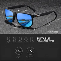 Fashion Outdoor driving sunglasses popular square frame sun glasses classic men's and women's fishing Hiking glasses 6