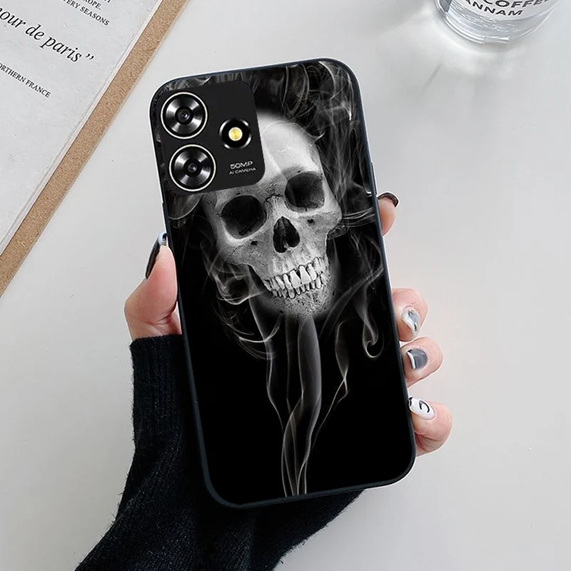 Floral Painted Silicone Case – Stylish TPU Cover
