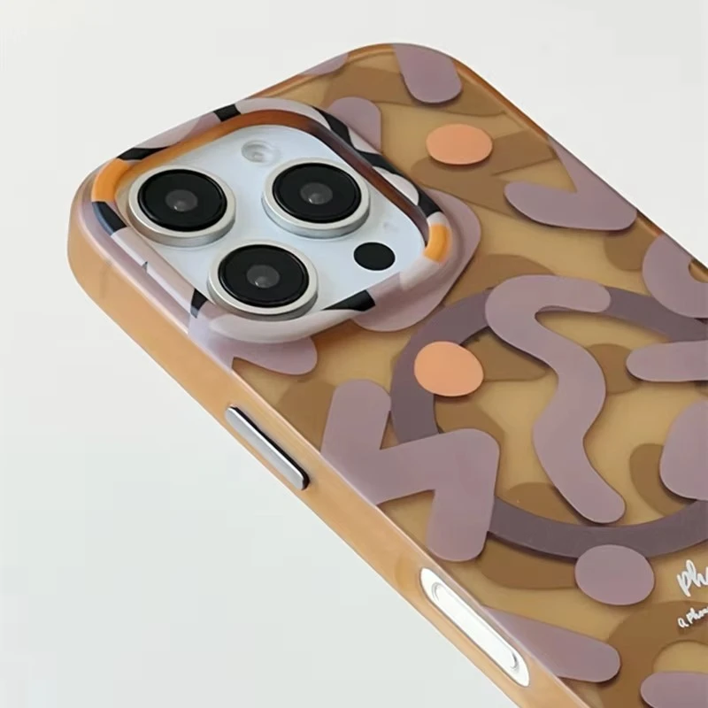 รูปสินค้า เคสกราฟฟิกแม่เหล็ก MagSafe สำหรับ iPhone 17/16/15/14/13 Pro Max Air