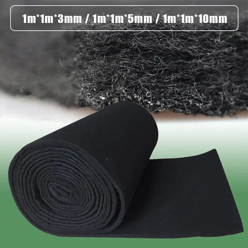 1x1m Air Purifier Filter Cotton Activated Carbon Filter of Air Purifier Parts Range Hood Activated Carbon Cotton 3/5/10mm