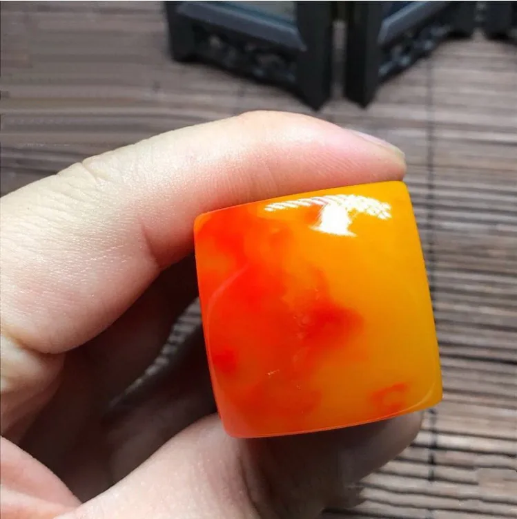 Sin-ťiang gobi krvavý kámen yellow-red achát tuleň, lodni oblíbený jméno tuleň, lodni objednat tuleň, lodni tuleň řezací ornament.