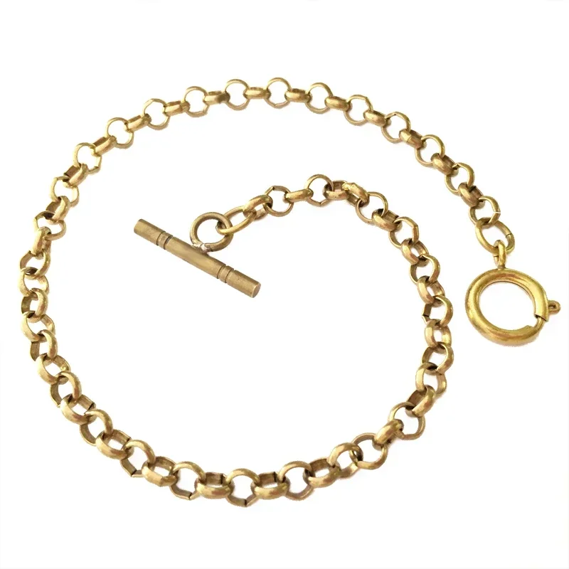 Pocket Watch Antique Foreign Alloy Brass Vintage Cross Bar Denim Chain Waist Chain Gold Silver White Snake Bag
