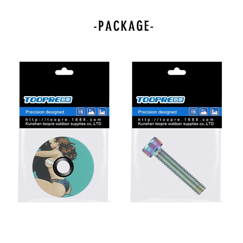 MTB Mountain road bike bowl cover With screw Bicycle stem top cap For 28.6mm Fork Bicycle tube headset cap Cycling accessories