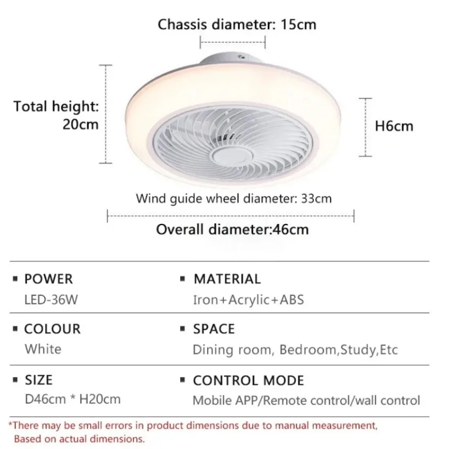 LED Ceiling Fan Light Strong Wind Silent Intelligent Remote Control APP Fan Light Living Room Bedroom Decoration Ceiling