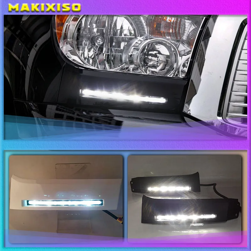 

Dimming Style Relay and high Power 12V LED Daytime Running Lights DRL fog lamp For Toyota Tundra 2007~2013 and Sequoia 2008~ON