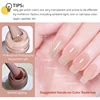 BORN PRETTY Jelly Nude Gel Nail Polish 10ml Light Pink Peach Translucent Color UV Light Cure Gel Varnish Nail Art DIY at Home 4