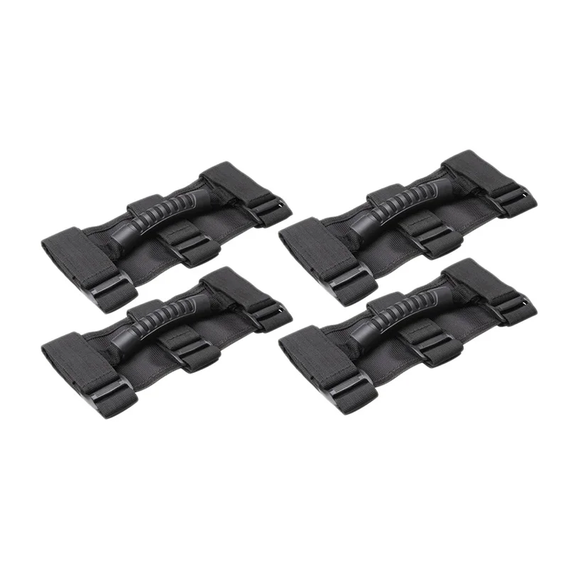 

Рукоятка поручня для выбора Jeep Wrangler, Utv,Quad Gear(4 шт.) подходит для 1 1/2-3 дюймовых рулонных стержней, Сверхмощный захват