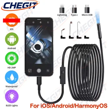 2026NEW HD Endoscope Inspection Camera Type-C Mini Inspection Camera IP67 Car Sewer Pipeline Borescope for Android IOS iphone 1