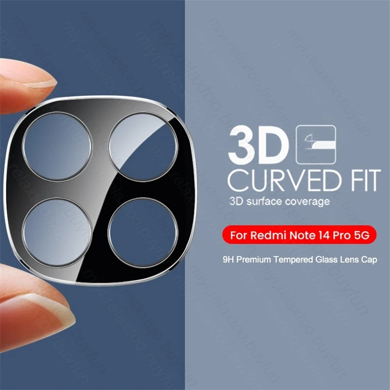 3D Curved Tempered Glass Camera Lens Protector Case