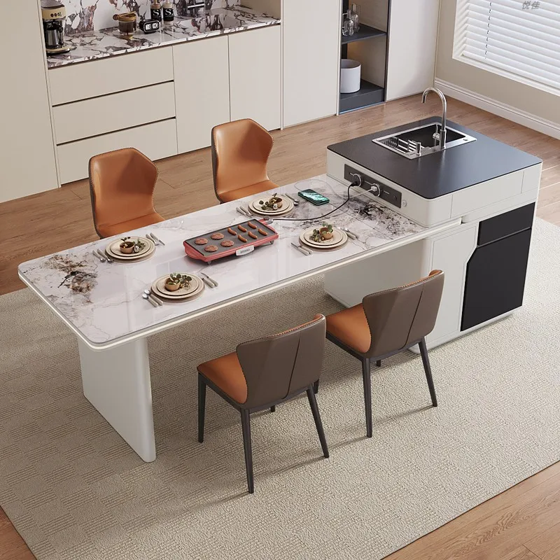 Luxe witte eettafels houten design Italiaanse Scandinavische restaurant ...