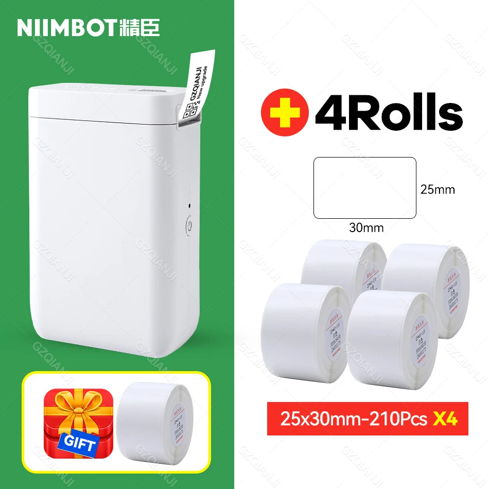 small photo printer Niimbot D101 Mini Thermal Label Sticker Printer Paper Roll Inkless Portable Pocket Label Maker for Mobile Phone Machine D11 Plus bluetooth pocket printer Printers