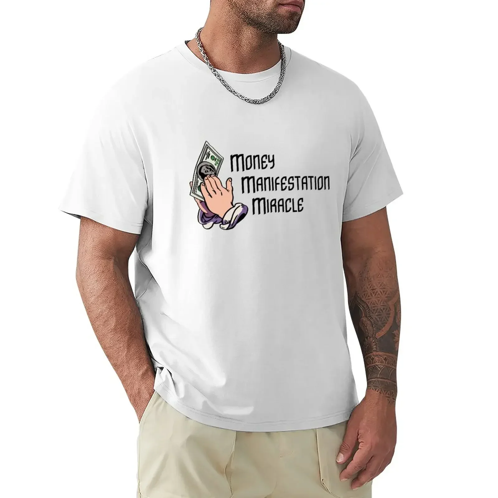 

Money Manifestation Miracle T-Shirt summer top heavyweights Men's t-shirts