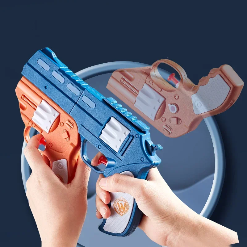 Children Toys Water Gun New 2-in-1 Sports 3D Mini Parent-child Stress Reliever Toy Summer Beach Pool Swimming Toy for Kids