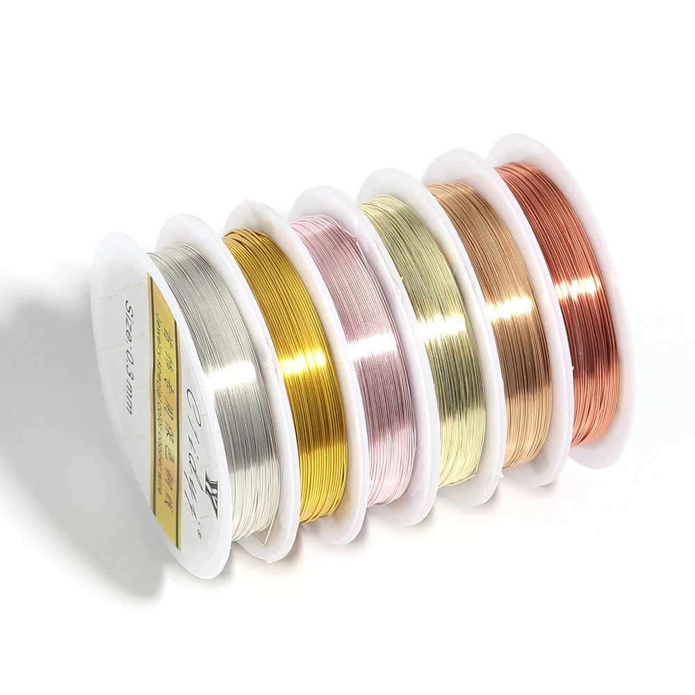 Versatile Gold Copper Wire for Jewelry Beading and DIY Crafts – Multiple Thickness Options Available