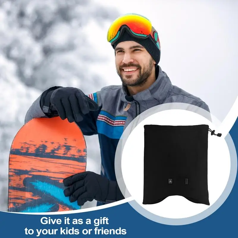 USB Heating Scarf Velvet Type-C Warming Scarf With Heat Plug-in 360-degree Full Enclosure Three-speed Neck Heated Warmer