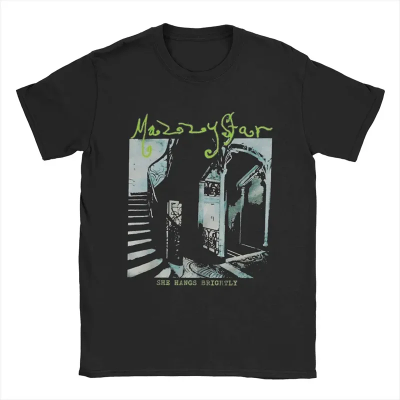 

She Bangs Brighthly Mazzy Star Men's T Shirt Funny Tee Shirt Short Sleeve Round Collar T-Shirts Pure Cotton Printing Clothing