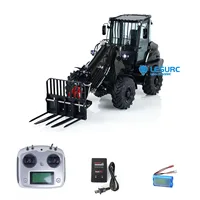 LESU 1/14 RC Hydraulic Fork Loader AT1050 Telescopic Arm Truck Radio Control Assembled Painted Sound Light System Car Model Toy 2