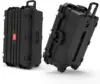 Waterproof Hard Case, 33"x 21"x 14", Equipment Case with Wheels/Customizable Foam,Gear Roller Case for cameras lenses Camcorder, 1
