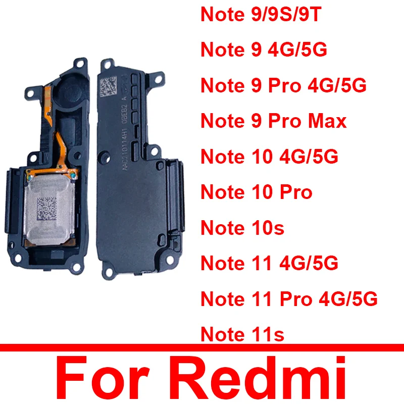 

Louder Speaker Ringer For Xiaomi Redmi Note 9 10 11 Pro 4G 5G Note 9T Note 9s 10s 11s Loudspeaker Ringer Flex Cable Repair Parts