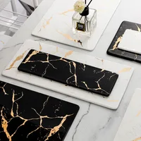 European Ceramic Storage Tray Marble Texture Wedding Center Cake Organizer Afternoon Tea Desktop Dessert Trays Home Decoration 1