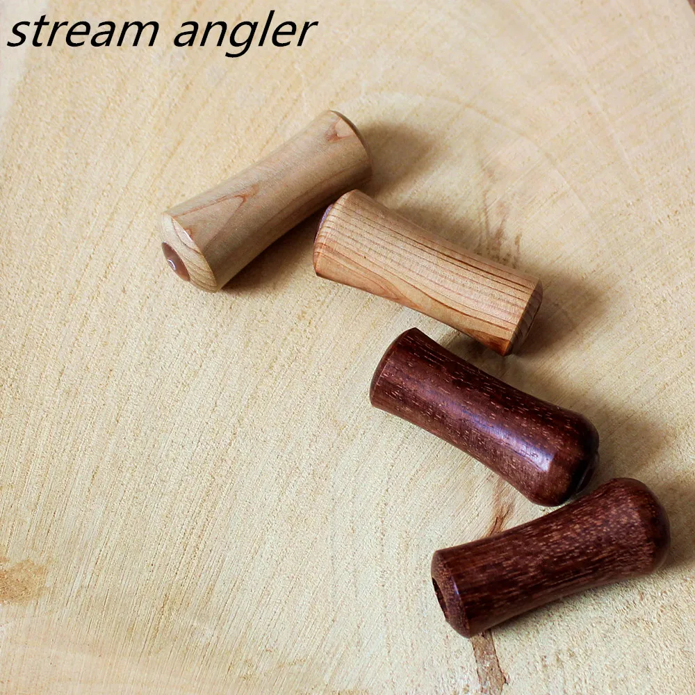 Solid Wood Knob Primeval Blood Sandalwood Cypress Knobs 2.5g Fit For Daiw A Shiman O With Bearings Stream Angler Products fishing tackle accessory