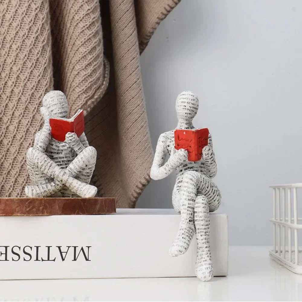 Crafts Read about Small Character Design Resin Abstract Home Decorations Fashionable Bookshelf Decorations Home Decor Figurines 6