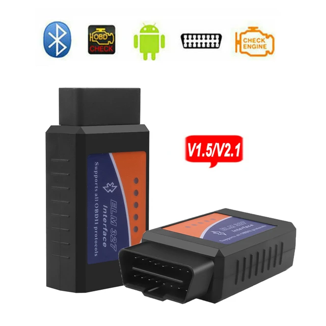 Super Mini Elm327 Bluetooth OBD2 V1.5 Elm 327 V 1.5 OBD 2 Auto Diagnostic  Scanner For Car Elm-327 OBDII Code Diagnostic-Tools