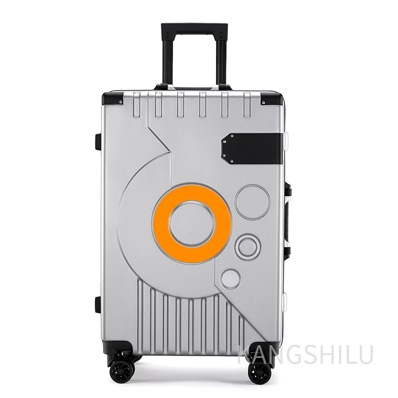 New Aluminum Frame 20''22''24''26''Inch Travel Suitcase With Wheels Carry-on Suitcase Roller Luggage Travel Trolley Case Fashion