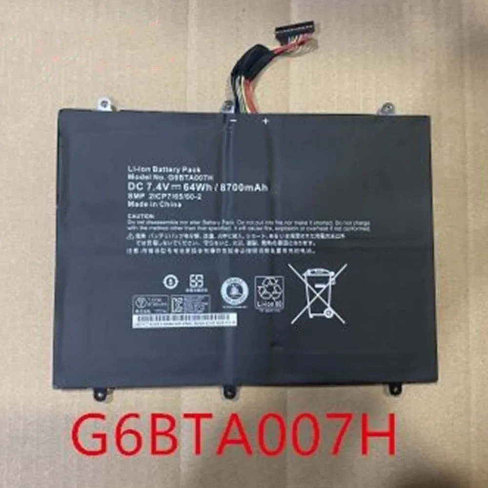 Nuova Batteria Per Laptop 7.4V 8700Mah 64Wh G6Bta007H Dr-Wa07 Batteria Per Getac Per Wacom Cintiq Companion 2 Dth-W1300