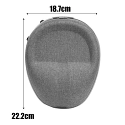Durable Universal Headphone Storage Case - Hard Shell Earphone Carrying Pouch (A-Oxford Cloth Grey)
