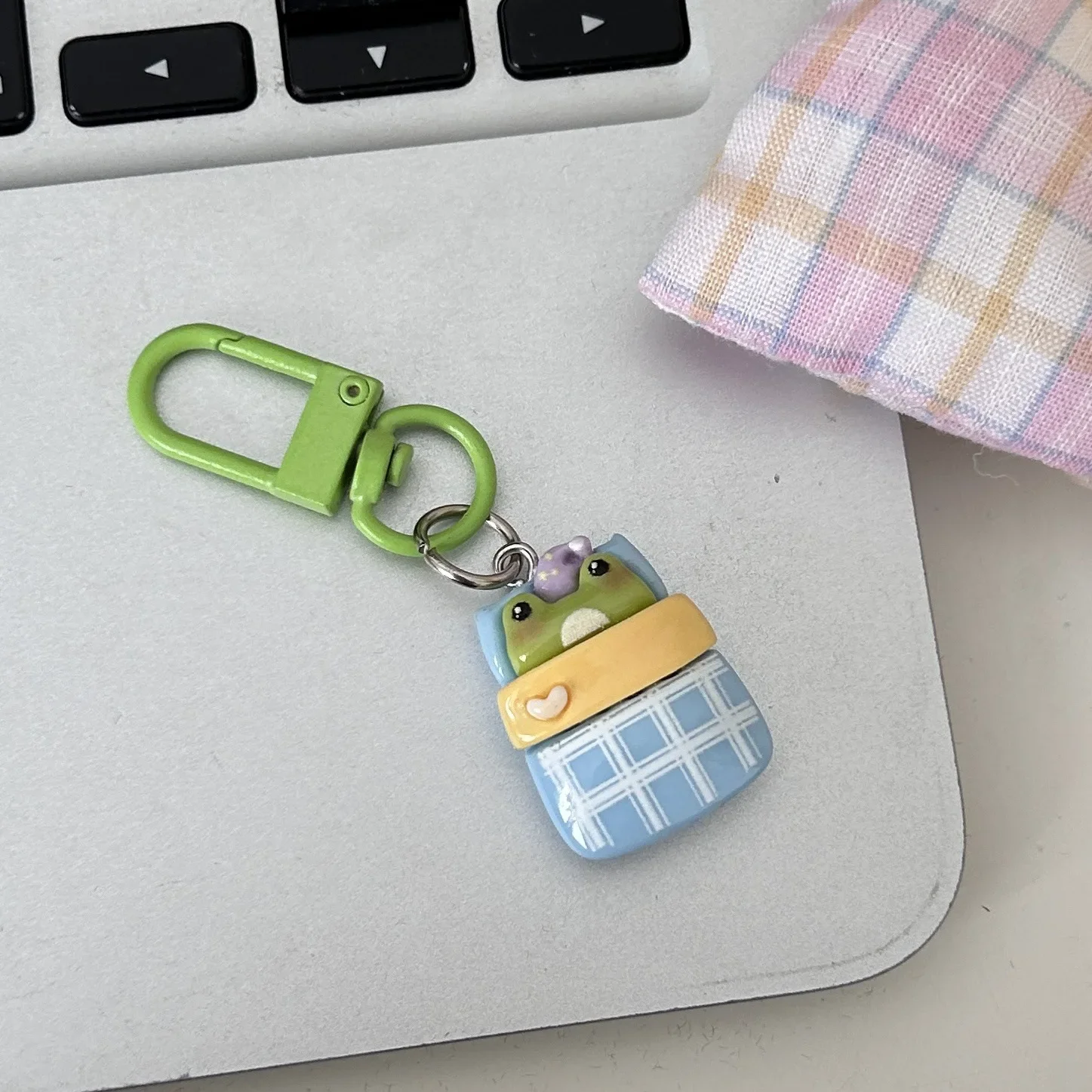 iSpchen Portachiavi Cartone Animato,Ciondolo Chiave Rana Portachiavi Ciondolo Animale Porta Charm Tempestato Di Strass Catena Chiave Per Borsa Accessori Creativi Per Porta Chiavi In Metallo