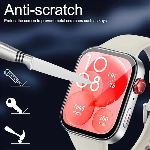 5PCS Screen Protector For Huawei Watch Fit 3/4/4Pro/5Pro Anti Scratch Clear TPU Hydrogel Film Huawei Accessories Protective film - Image 5