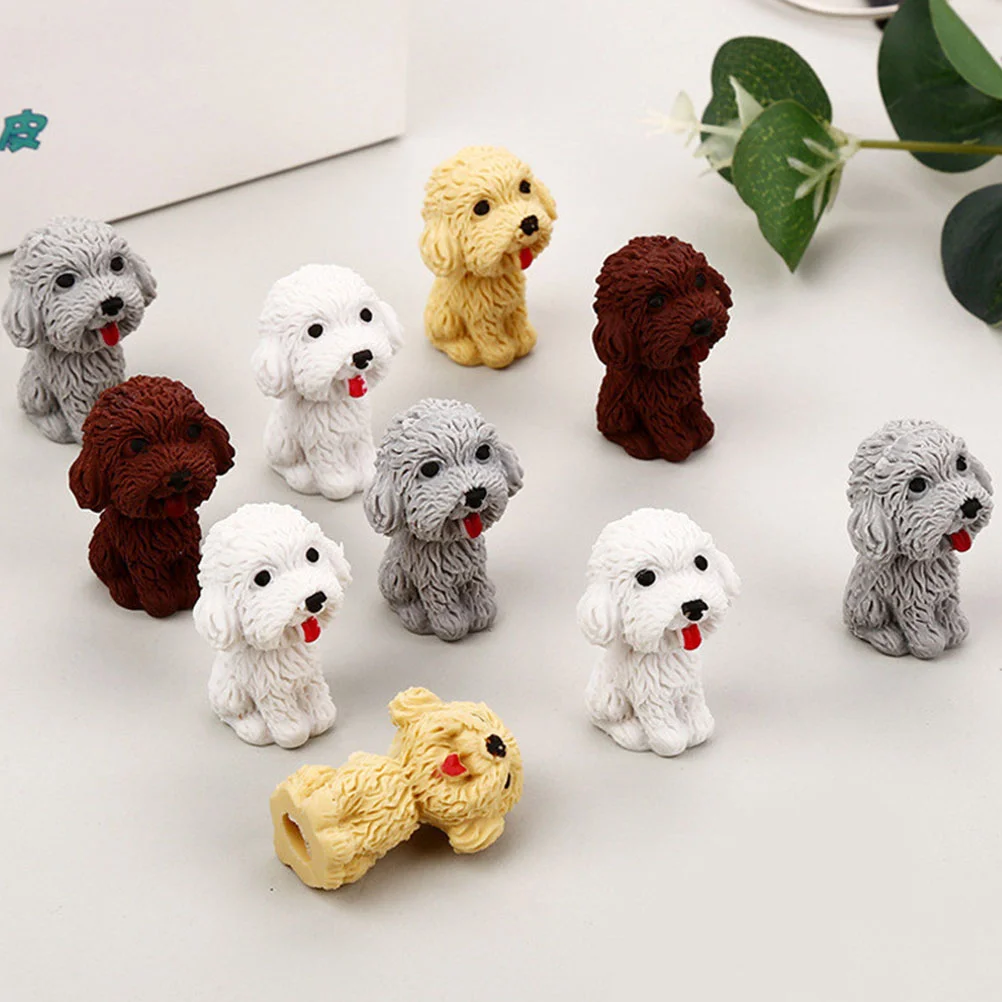 

24PCS Decorative Dog Eraser Student Child Dog Eraser Gift (Mixed Style)