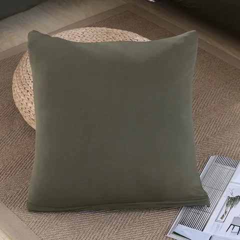 

Cushion Cover 2pcs in Solid Color Matching Pattern with Sofa Cover 45*45cm Throw Pillow Cases for Car Hotel Home Decoration