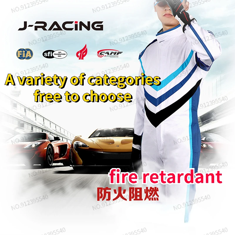 

NEW F1 racing suit car kart flame retardant racing suit SFI certified off-road fire protection training coverall karting suit