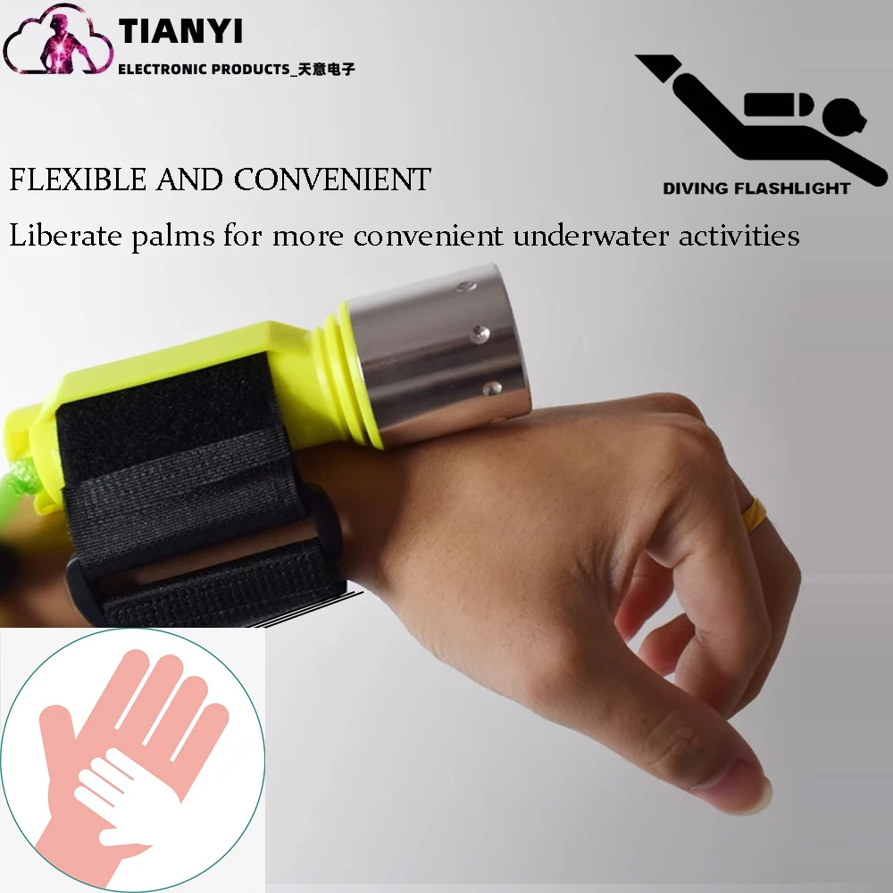 Diving Flashlight 1100 Lumen Waterproof Underwater Torch For Scuba_voghion.com