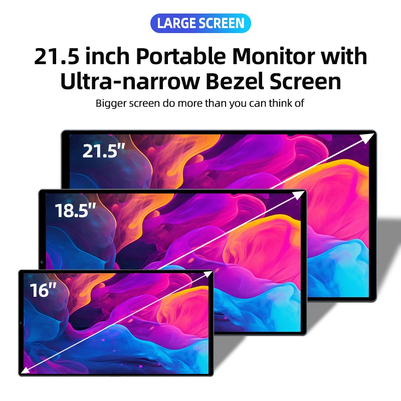 s Lcd Type C 21.5 Inch Mini Tv With Camera Android12 Touch Monitor Ultra Thin Interactive Led Display
