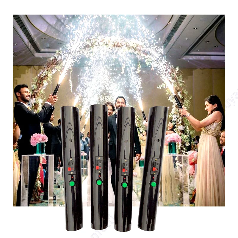 Hand Held Cold Fountain Wedding Machine Hand Hold Sparkler Shooter Marriage Bride Couple Entry Spark First Dance Dj Groom 4pcs