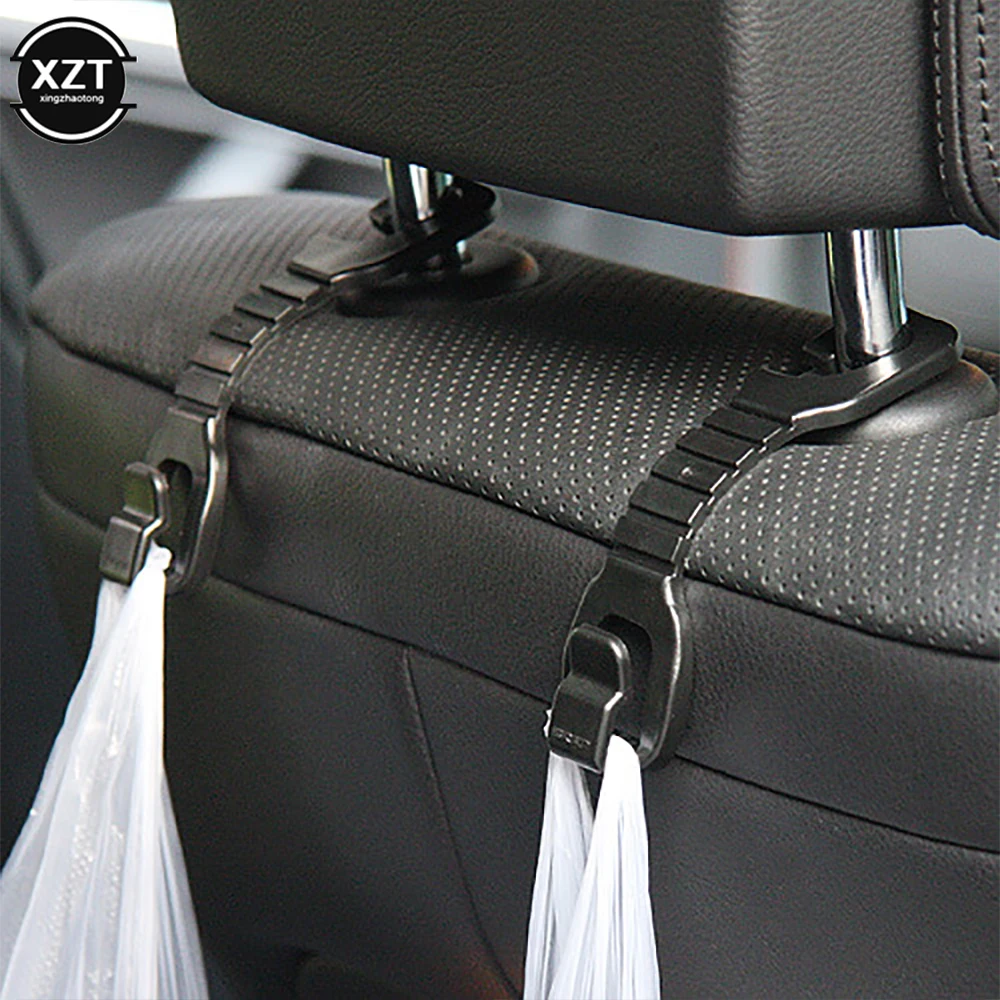 

4PCS Car Seat Back Hooks Car trunk organizer Headrest Hanger Vehicle accessories Shopping Bag Coat Storage Hanger