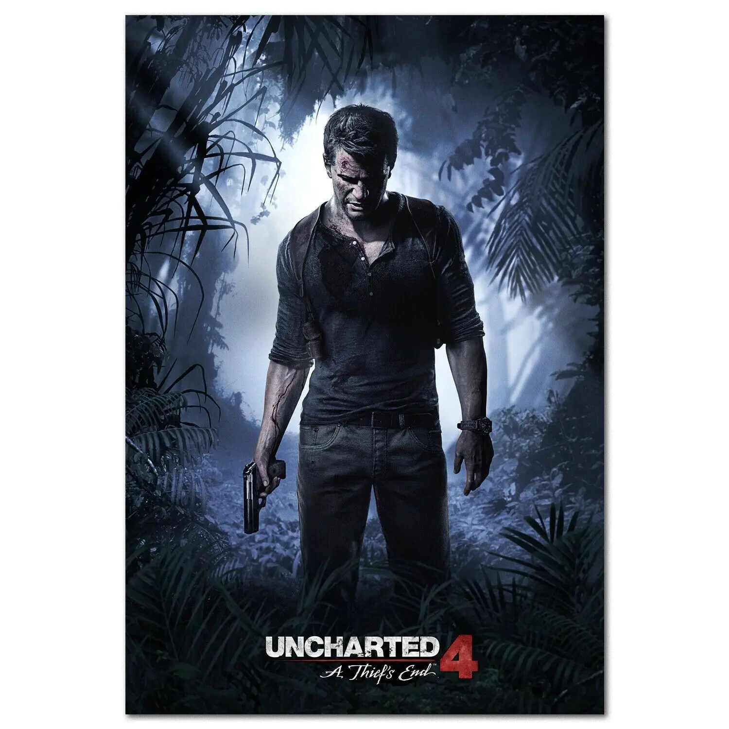 

Uncharted 4 Game Art Canvas Poster for Living Room Decoration Home Wall Decor Decorative Picture
