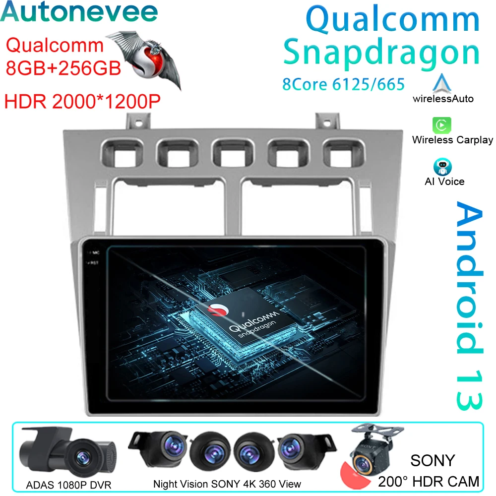 

Qualcomm For Chery Fora A5 A21 2006 - 2010 Cowin 3 A21 2010 - 2011 For Vortex Estina 2008 - 2012 Android Car Radio Player GPS 5G