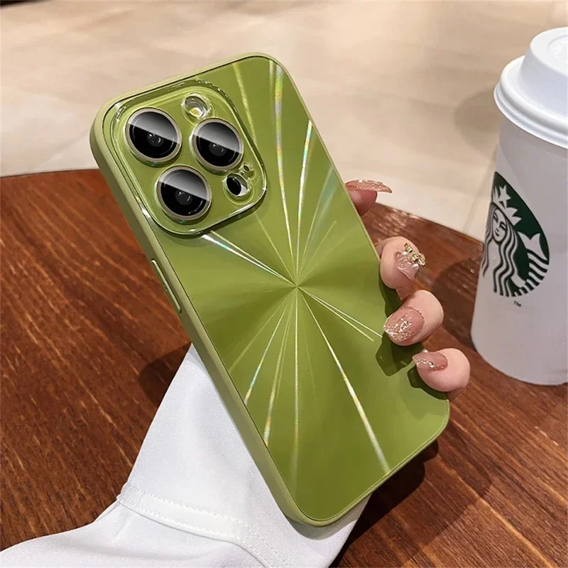 Luxury Laser Pattern Shockproof Bumper Phone Case Cover
