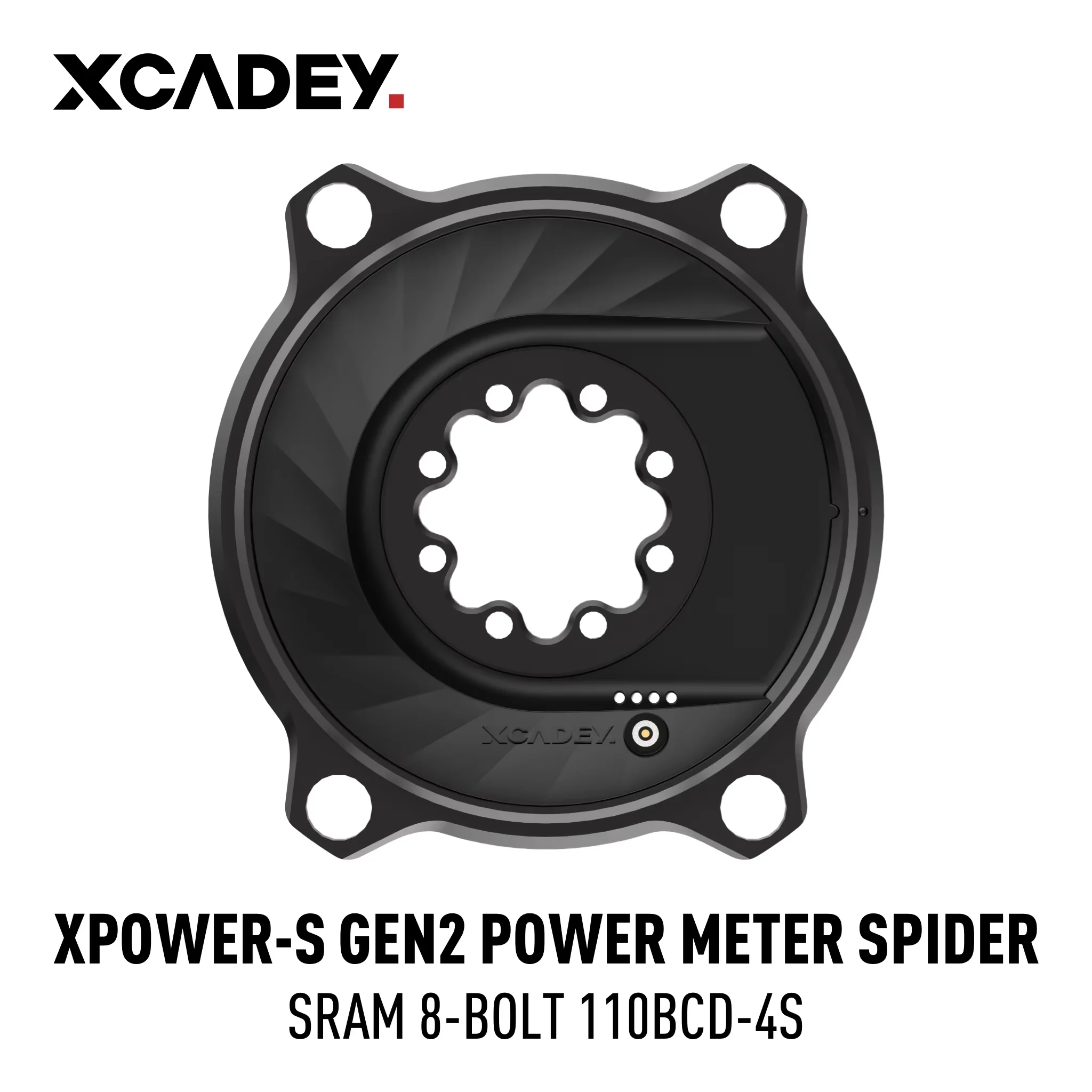 Xcadey-マウンテンバイク用のスパイダーパワーメーター,クランク