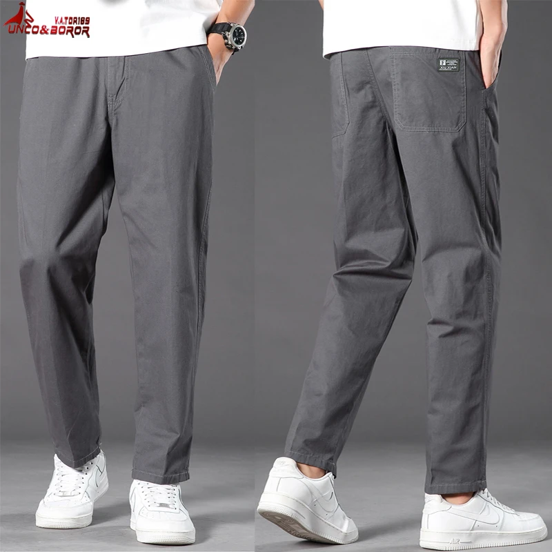 New Multi-Pocket Casual Pant Men 100% Cotton Military Tactical Joggers Cargo Pants Men's Streetwear jogging Sweatpants Clothing black casual trousers