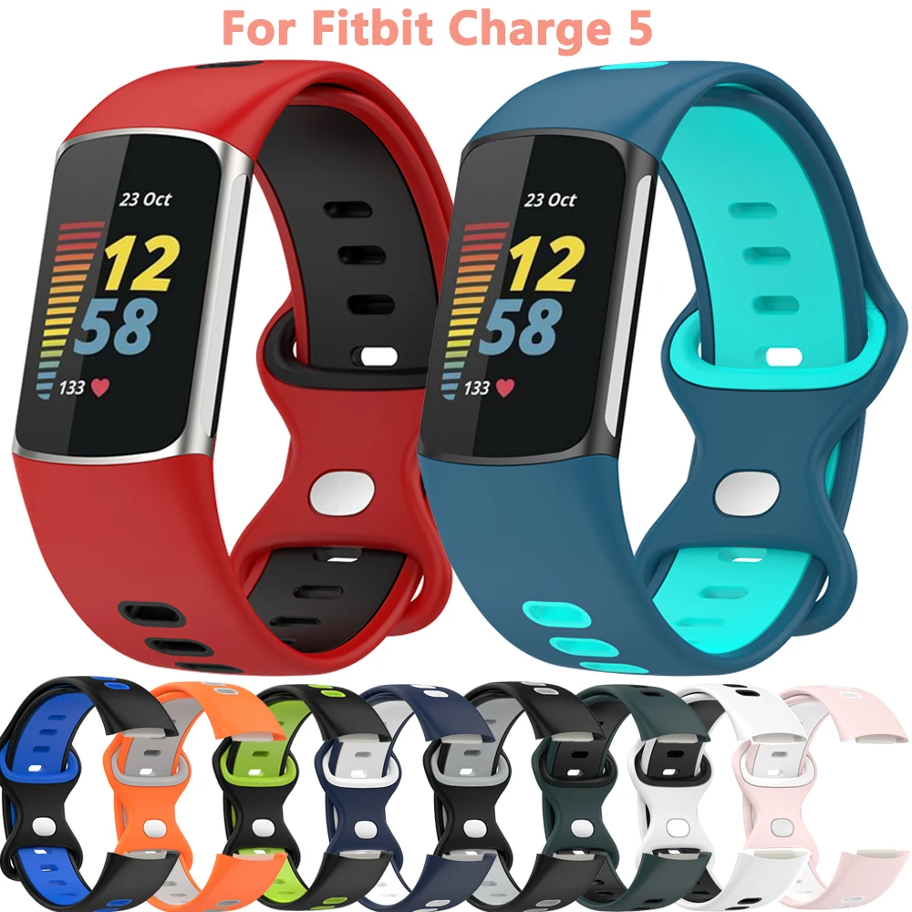 

Bracelet For Fitbit Charge 5 Sport Strap Replacement Wristband For Fitbit Charge5 Silicone Watchband Smart Watch Accessories