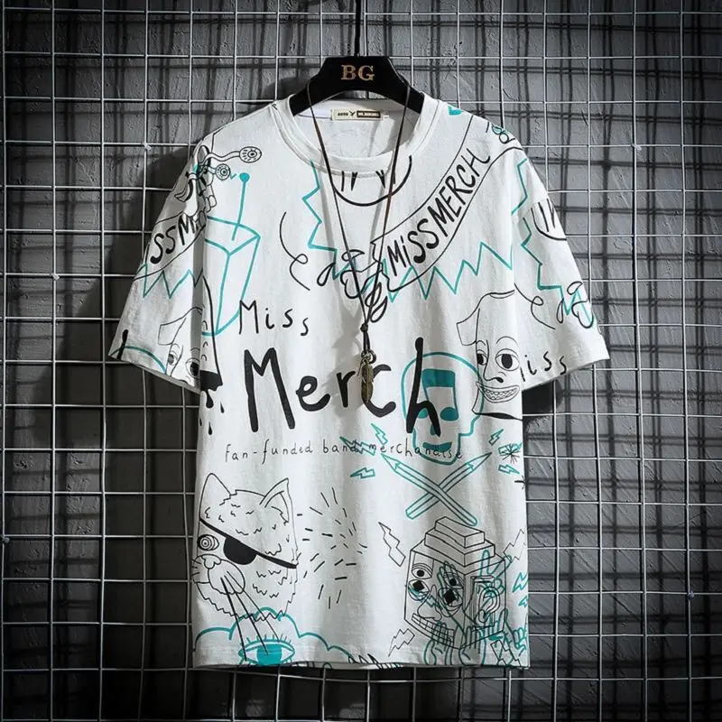 thumbnail image 1 of Camisetas de anime con alfabeto para hombre, camisetas de hip hop para hombre, camisetas de verano de Katoen Yellow Rock, ropa vintage, talla 5xl, originales y elegantes, 1 of 5