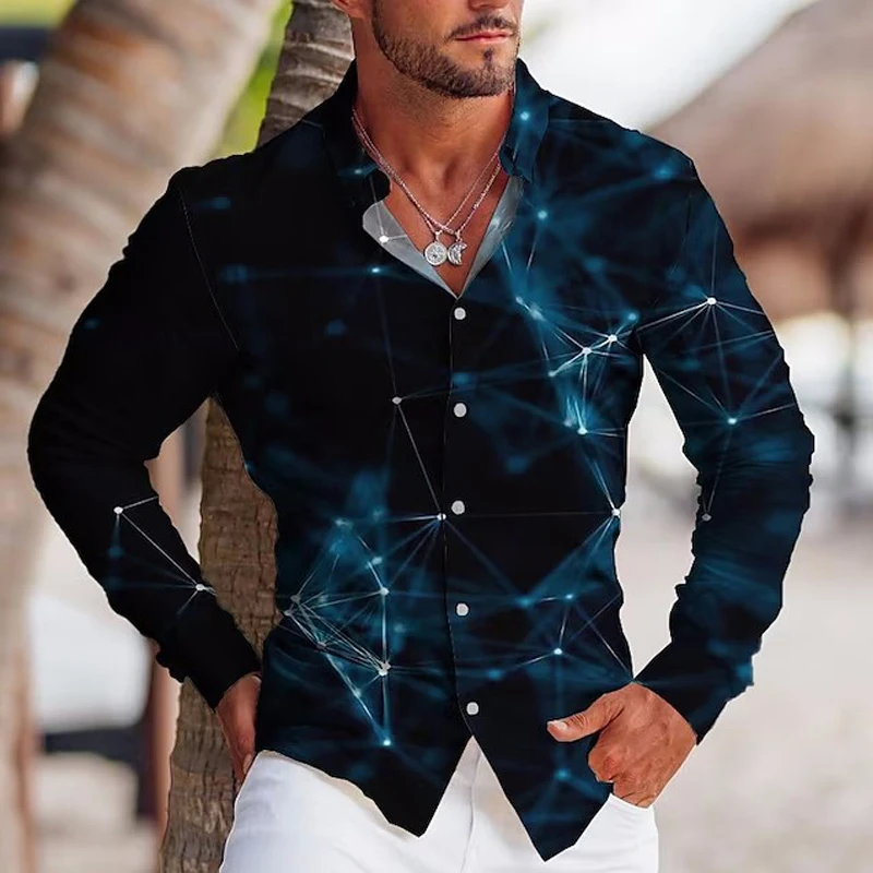 

Vintage Fashion Shirts For Men Casual Leopard Print Button Long Sleeve Top Oversized Men's Clothes Designer camisas y blusas New