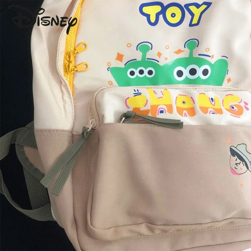 Disney 2024 New Women's Backpack Fashion High Quality Lightweight Student Backpack Leisure Multi Functional Men's Backpack