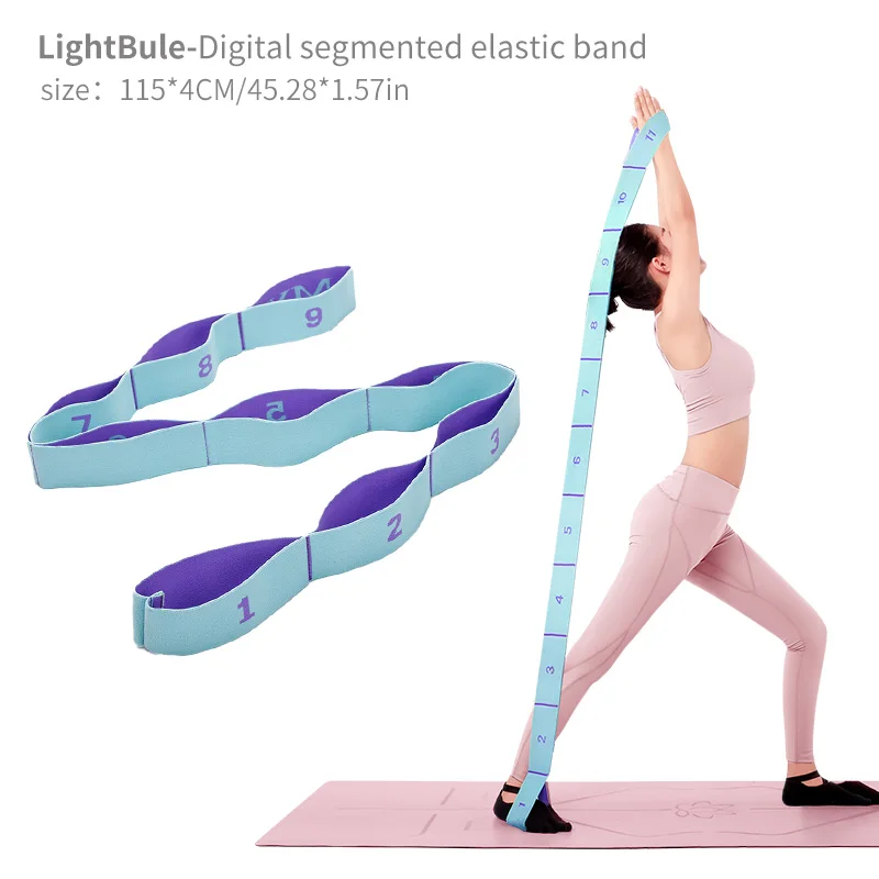 Elastic Yoga Stretching With Loops, Strap Ballet, Leg, Body, Stretch Band For Yoga, Dance, Pilates, Gymnastics_voghion.com