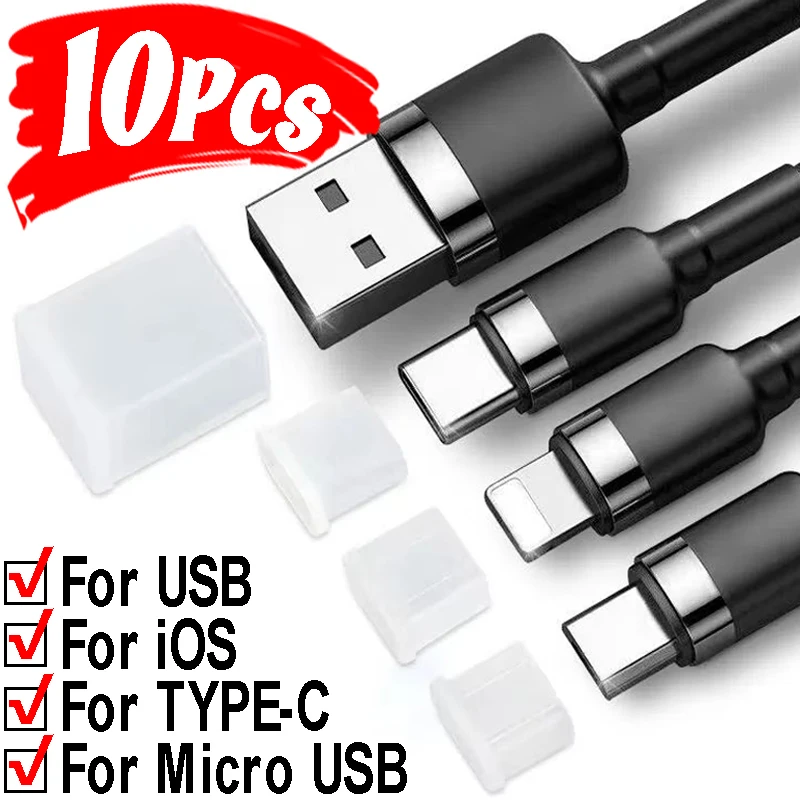 IOS Type C Micro USB A Charging Port Protective Cover USB Anti-dust Plugs TYPE-C Dustproof Stopper Data Line Protector Cap phone dust plugs type c dust plugs dust plug notebook dust plug phone dust plug usb dust plugs phone charging port protector data cable dust plugs
